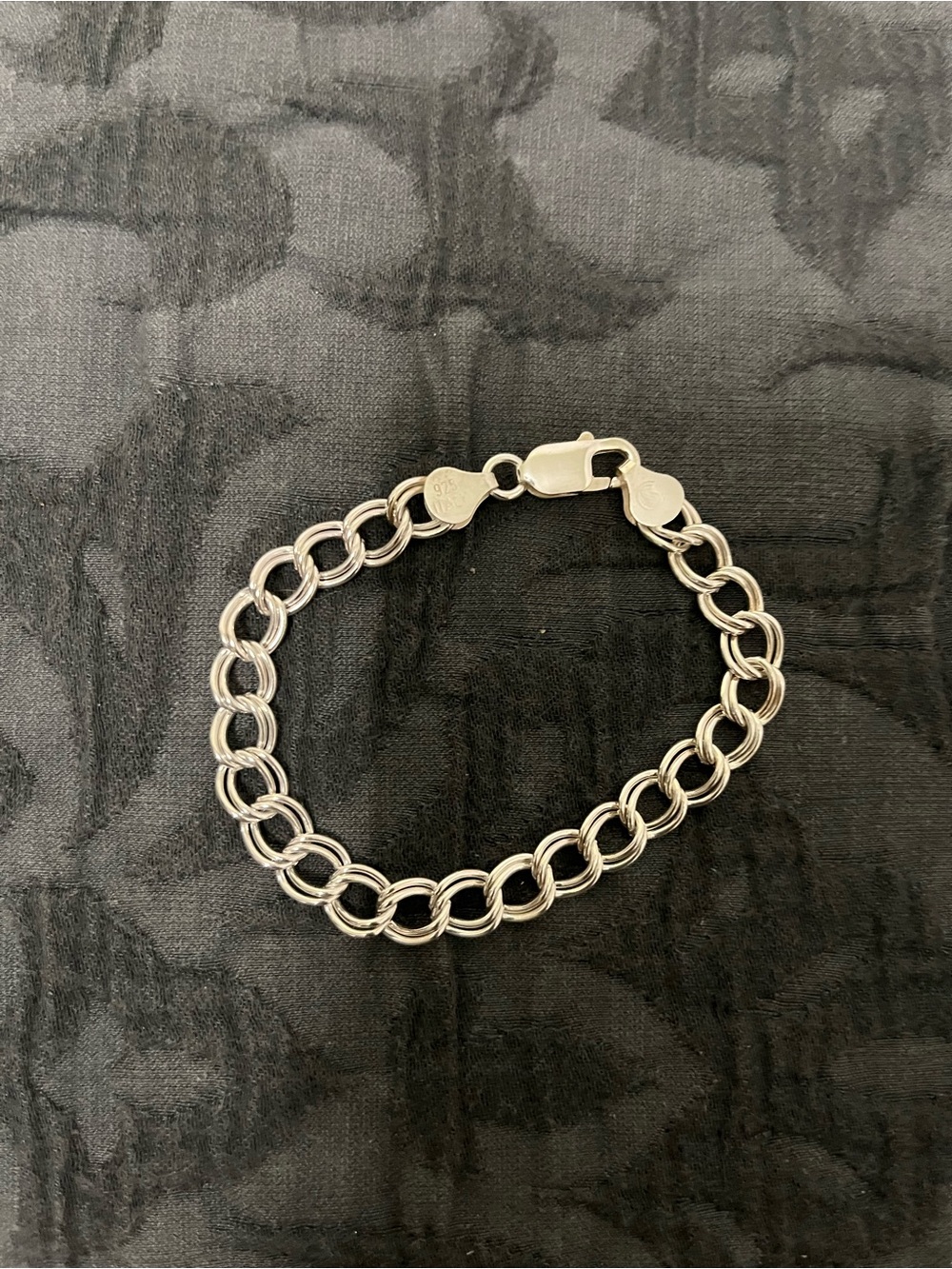 Chunky Silver Double Link Bracelet